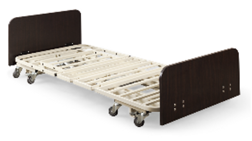 The MedaCure® ULB7/30 Versatile bed series is the most adaptable frame for long term care. With an ultra-low range of only 7" and a high range of 30", plus an extendable length from 80" to 88".  Whisper quiet Linak actuators and an auto contour function make it the ideal bed for senior care.  It also includes maple header and footer boards.  No QBar or assist rails are included.