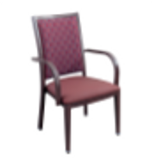 Dining Room Chair red seat red square back