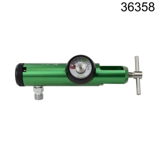 Dynarex Resp-O2™ Oxygen Flow Regulators are designed to safely and efficiently administer and regulate the flow of oxygen to respiratory patients at adjustable flow-rate levels. The Oxygen Regulator features an anodized aluminum body with a brass core and brass-encased component parts for optimal safety and reliability. Some select models feature all-brass construction. Designed to fit any oxygen tank with a CGA 870-style fitting. Oxygen Regulators & Wrench