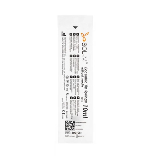 Sol-M® Eccentric Tip Syringe without Needle