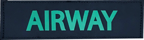 Add easy identification to your bag or modules with these hook/loop identification panels. Available black, labeled, or windowed (for label insert) and on standard or infection control material.