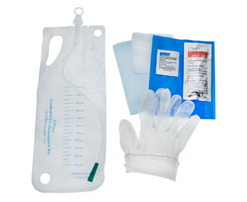 URETHRAL SELF CATHETERIZATION KIT WITH R- POLISHED EYES