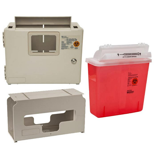 Pocket Nurse® Complete Sharps System, Wall Mount