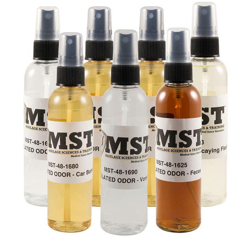 Moulage Science Training Simulated Odor Bundle, (7) 2 Ounce Spray Bottles 5000