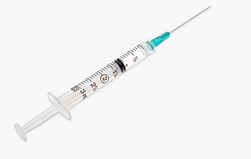 3 mL BD Luer-Lok™ Syringe with attached needle 23 G x 1-1/2 in.