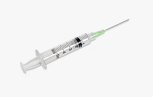 5 mL BD Luer-Lok™ Syringe with attached needle 21 G x 1-1/2 in.