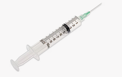 10 mL BD Luer-Lok™ Syringe with attached needle 21 G x 1 in.