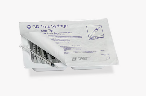 1 mL BD® Luer Slip Tip Syringe Pharmacy Convenience Pak