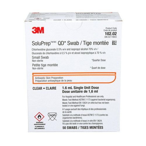 3M™ Soluprep™ Quarter Dose, antiseptic prep pads