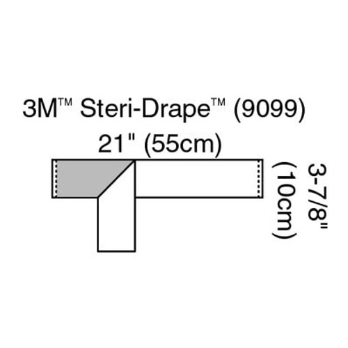 3M™ Steri-Drape™ Operation Tape, 9099, 21 in x 3 in (55 cm x 10 cm)