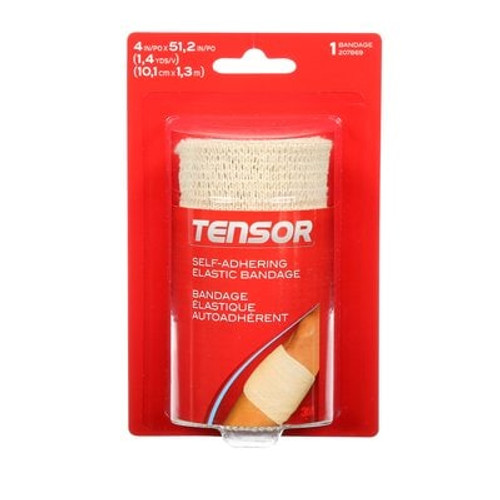 Tensor™ Self-Adhering Elastic Bandage, Tan, 4 in (10 cm)