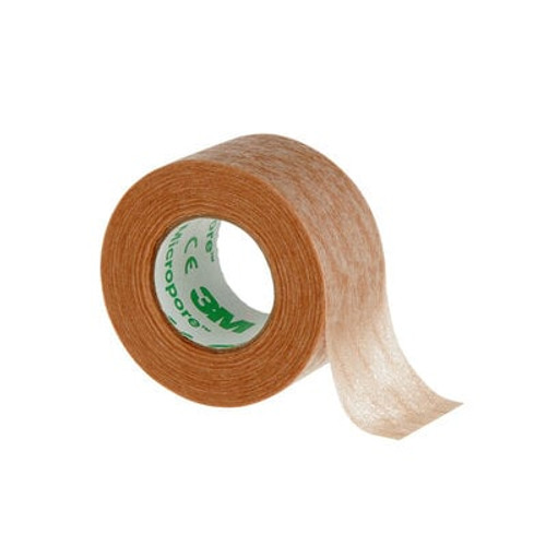3M™ Micropore™ Surgical Tape, 1533-1, tan, 1 in x 10 yd (2.5 cm x 9.1 m)