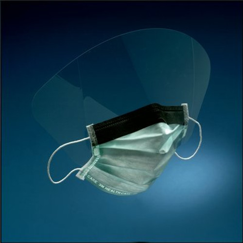 3M™ High Fluid Resistant Procedure Mask with Face Shield, 1840FS, light green
