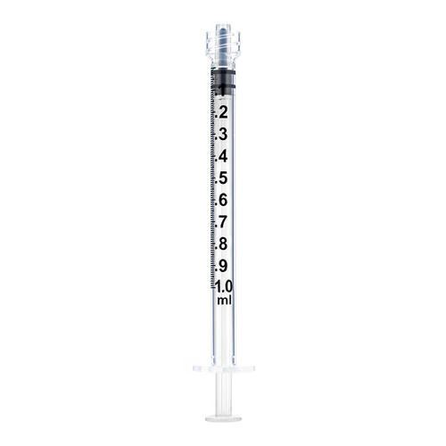 Sol-M 3-Piece Syringes accurately measure liquid medications and are available in a wide range of sizes.  •High-transparency barrel to easily visualize contents  •Silicone lubrication ensures smooth plunger movement  •Plunger backstop that prevents accidental withdrawal of plunger from the barrel  •Large finger grips allow for easy, controlled injections