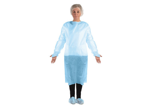 AssureWear™ Polyethylene Isolation Gown, isolation gowns, ppe, medical gowns, medical facilites gowns