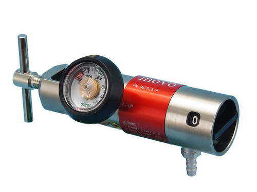 Inovo All-Brass Regulator, oxygen regulator for oxygen cylinders, medical supplies online canada EMRN