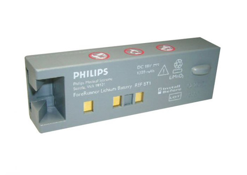 Philips Forerunner aed battery, Philips aed battery, philips canada, medical supplies canada, defibrillator battery