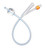 Pliable catheter with a firm tip eases insertion. Features large, smooth eyes for maximum comfort and drainage and symmetrical balloon for added reliability. Clear silicone color makes it easy for visualization of clots, mucus and urine flow through the catheter. Silicone material is completely latex free and causes less tissue irritation and encrustation during extended periods of indwelling use. Blue radio opaque strip makes the catheter easily visible during scans. 2-way Foley; sterile Available with 10 ml or 30 ml balloon in 12,14, 16, 18 20, 22 and 24 Fr sizes; and also available with 1.5 ml or 3 ml balloon in 6, 8 and 10 Fr sizes.