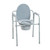 Folding Steel Commode, bedside commode for hospitals nursing homes, and home care Dme. Emrn medical supplies online canada