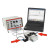 This accessory to equipment set for longitudinal and transverse waves (1002584) is used to examine the propagation of transverse waves in plastic and ascertain the elastic constants of polyoxymethylene (POM) such as its shear modulus, modulus of elasticity and Poisson ratio.