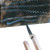 For demonstrating and recording sound oscillations. For recording the oscillations on a sooted glass plate one of the two prongs is equipped with a metal tip. Complete with a glass plate.