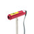 Red light source giving a beam with minimal divergence, housed in a compact and sturdy aluminium body. It is based on a 650 nm class II industrial laser module with a glass collimating lens. Fitted with a 10 cm stainless steel rod. A plug-in mains-adaptor power supply is included.