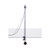 Pendulum with low-friction pointed bearings and electro-magnetic angle sensor for measuring simple harmonic motion of a weighted pendulum with movable weight.