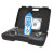 Digital noise level meter with circuit for suppressing background noise for measuring all types of sound levels in the environment, including noise levels in schools, offices, factories, traffic noise, household noise or for noise-reduction projects. Allows for manual or automatic selection of levels and measurements of minimum and maximum levels.