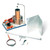 Classic Tesla transformer for the generation of a safe high-frequency, high-voltage starting from approximately 100 kV.