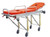 AG4H Emergency Transport Stretcher  Made of high-strength aluminum alloy Single-person operative Maximum Angle of the Back: 65° Foldable legs which are controlled by handles located on each end of the stretcher Dimensions:  Length: 74.8" x Width: 21.5" x Height: 36.2" (High Position)  Length: 74.8" x Width: 21.5" x Height: 9.8" (Low Position) Weight Capacity: 159kg Net Weight: 40kg