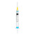 Sol-Care Safety Syringes have a manual retractable needle mechanism.  The Sol-Care Safety Syringe aids in the prevention of needlestick injuries by allowing the user to retract the needle into the barrel after medication delivery, covering the needle and locking it in place.