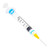 Sol-Care Safety Syringes have a manual retractable needle mechanism.  The Sol-Care Safety Syringe aids in the prevention of needlestick injuries by allowing the user to retract the needle into the barrel after medication delivery, covering the needle and locking it in place.