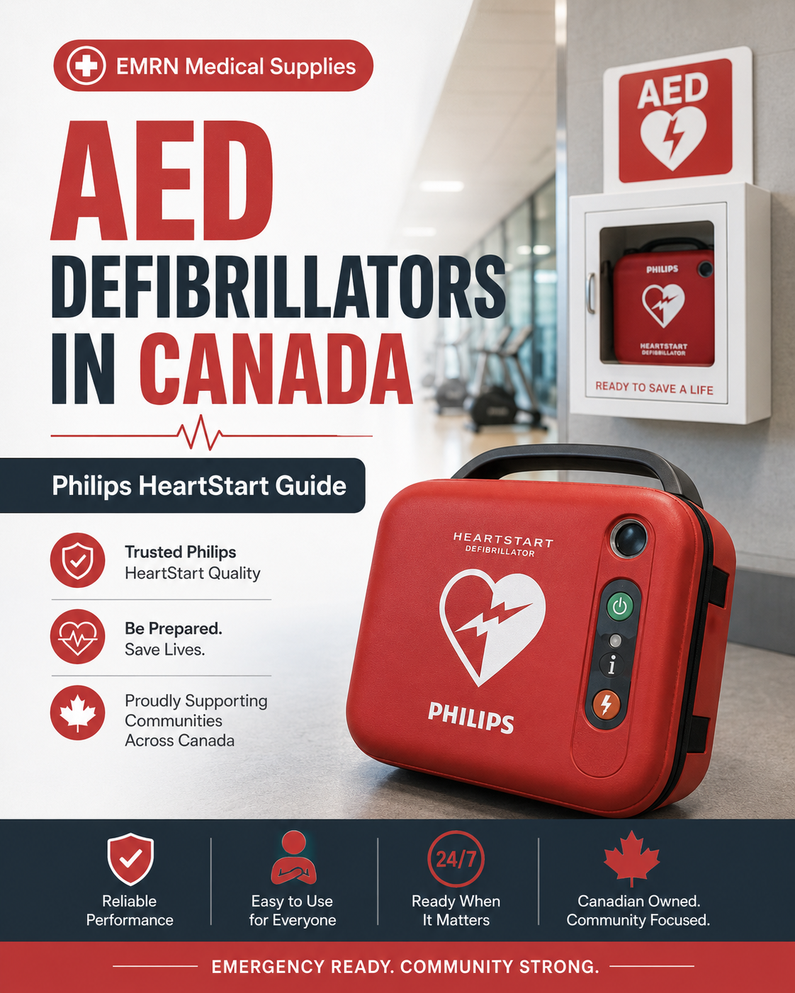 AED Defibrillators Canada: Philips HeartStart AED Buying Guide | EMRN