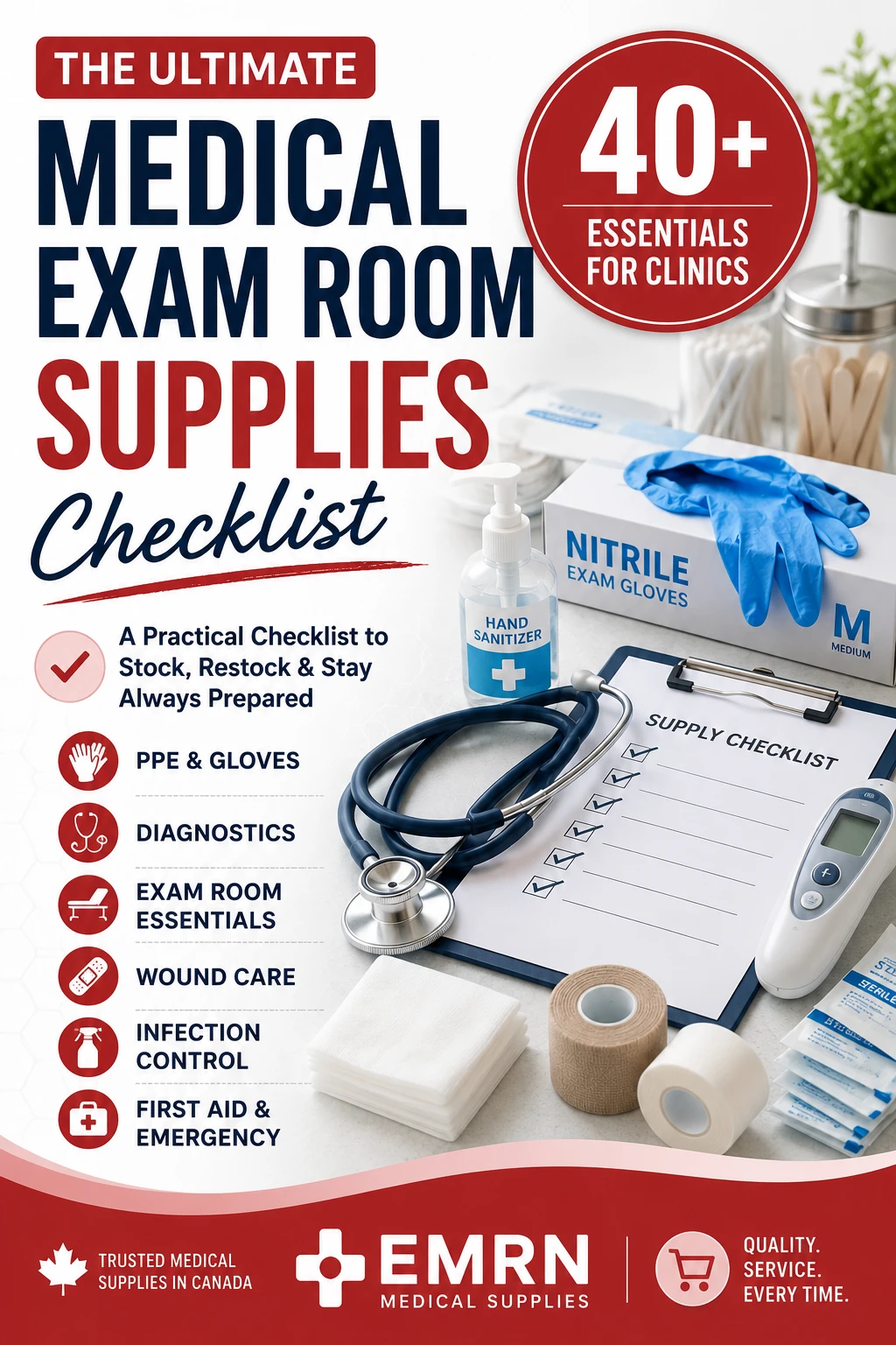 Medical Exam Room Supplies Checklist: 40+ Essentials for Clinics in Canada