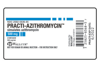 Practi-Azithromycin Peel-N-Stick Labels (for training) 9949ZTY