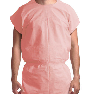 Exam Gown 3 ply T/P/T Universal (Mauve),  8103