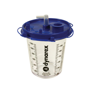 Rigid Suction Canister DynaVac™ 4675 1200 mL Sealing Lid