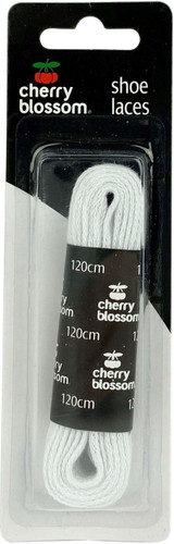 Cherry Blossom Laces Flat White 120cm