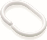 Croydex White C Type Shower Rings Pk of 12