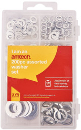 Amtech 200pc Assorted Washer Set