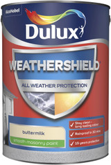 Dulux Weathershield Smooth Masonry Paint Buttermilk 5L