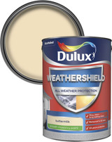 Dulux Weathershield Smooth Masonry Paint Buttermilk 5L