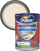 Dulux Weathershield Smooth Masonry Paint Gardenia 5L