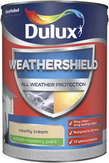 Dulux Weathershield Smooth Masonry County Cream 5L 