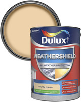 Dulux Weathershield Smooth Masonry County Cream 5L 