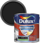 Dulux Weathershield Smooth Masonry Black 2.5L 
