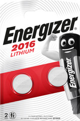 Energizer CR2016 Coin Cell Lithium Batteries pk2