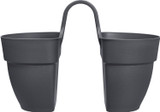 Elho Flower Twin Planter Anthracite