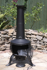 Tia Chimenea Steel Black 137cm 