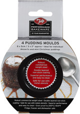 Tala Performance Bakeware Non-stick Pudding Moulds 8x5cm 4 Pack